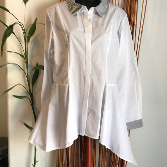 Haoduoyi Tops - New Too Cute Collared Blouse